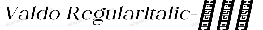 Valdo RegularItalic字体转换